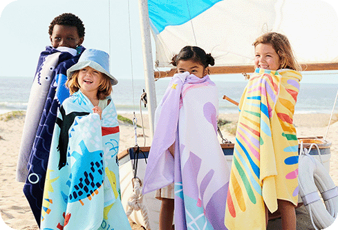 All Boy Gradient Personalized Kids Beach Towel