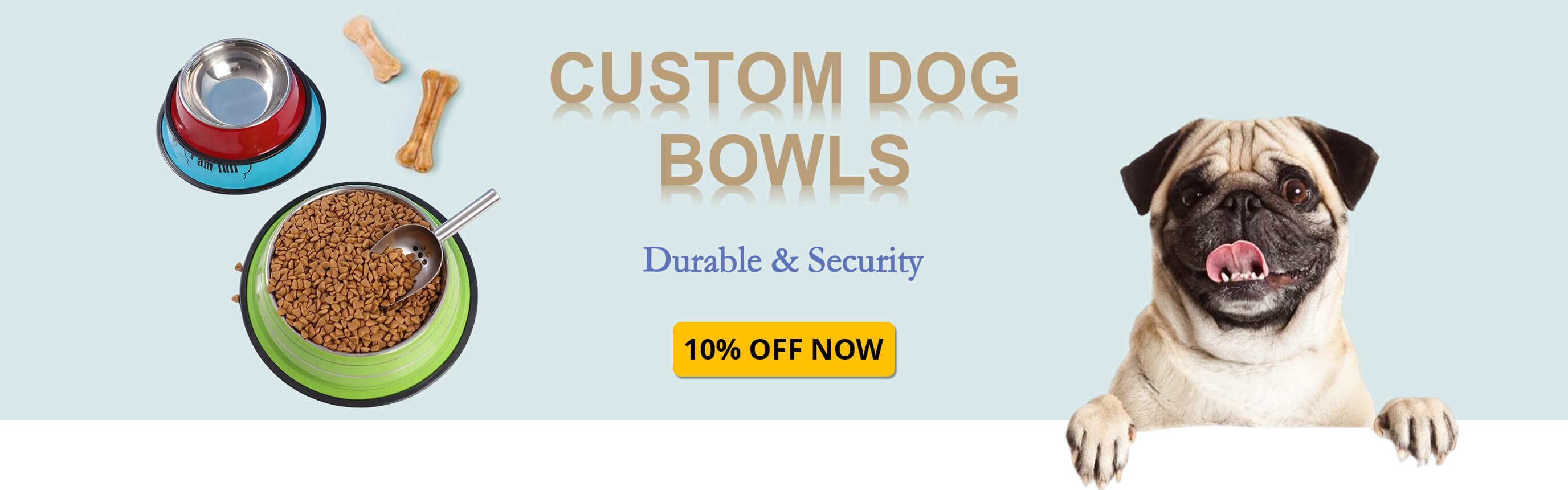 Custom Dog Bowls Wholesale from 3.69 4inBandana