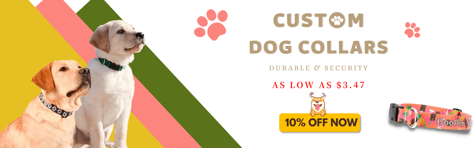 Custom printed dog clearance leashes