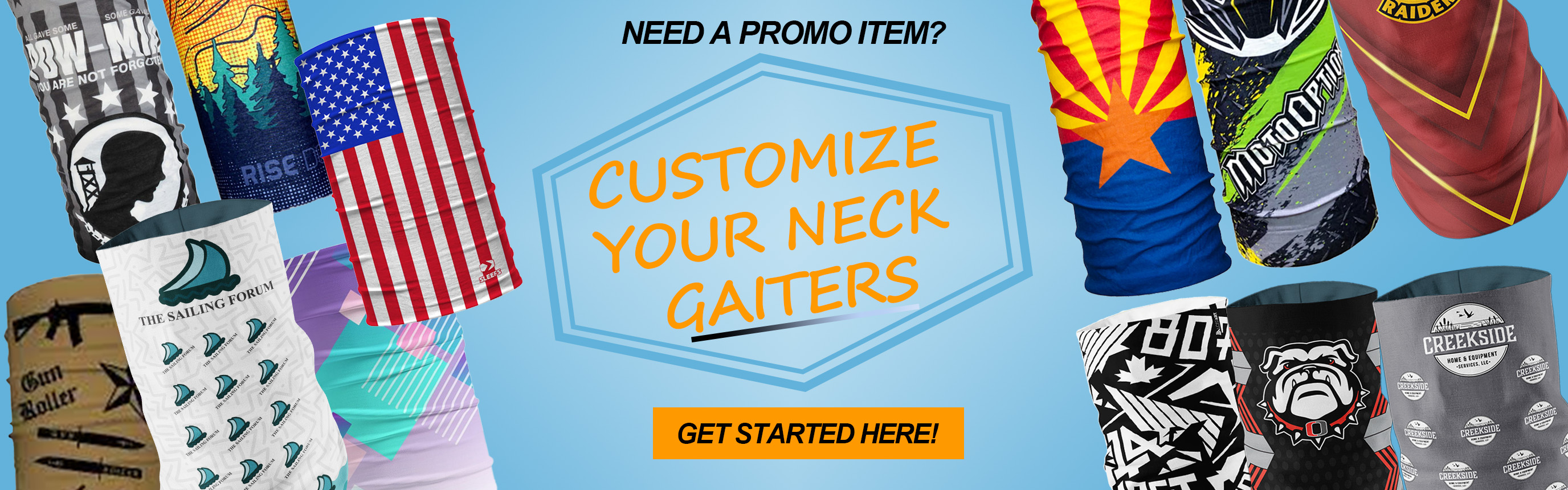 Custom Neck Gaiters Wholesale As Low As $2.85