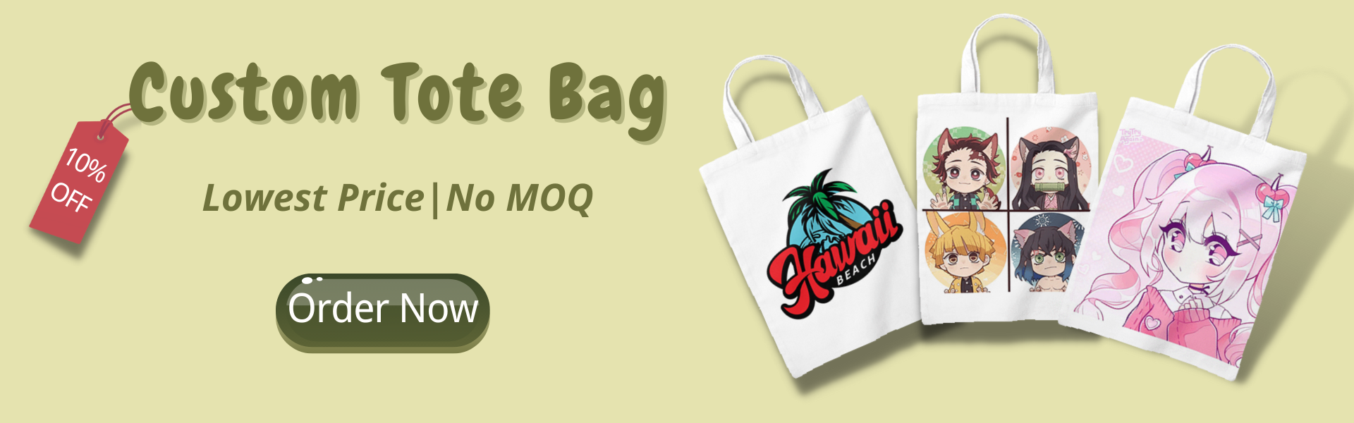 Wholesale Custom Tote Bags from $4.98