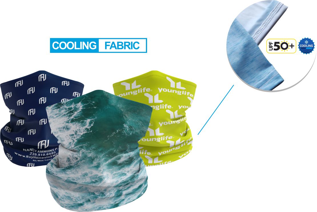 how does a cooling neck gaiter work