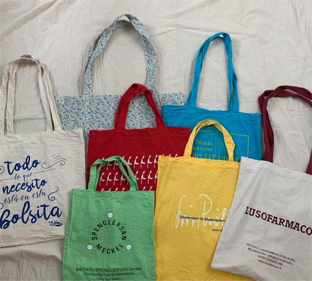 spend time to hand washing tote bags