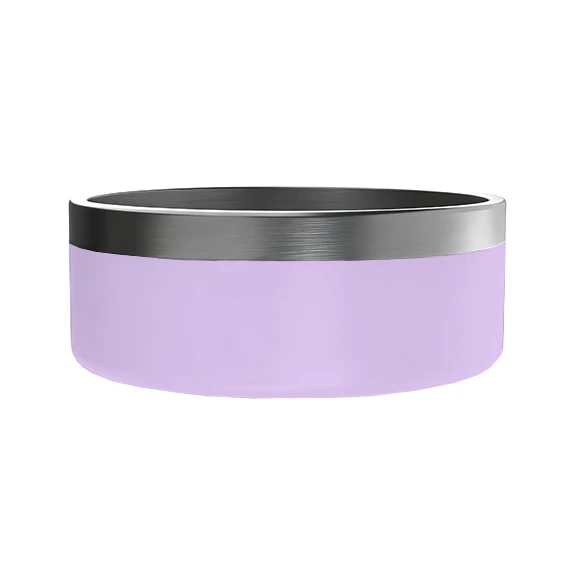 Fully Customized Straight-Sided Stainless Steel Pet Bowls